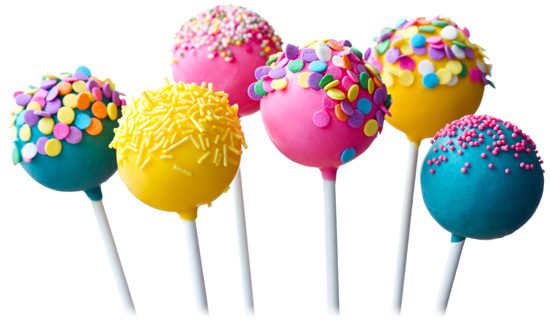 Cake Pops colorful