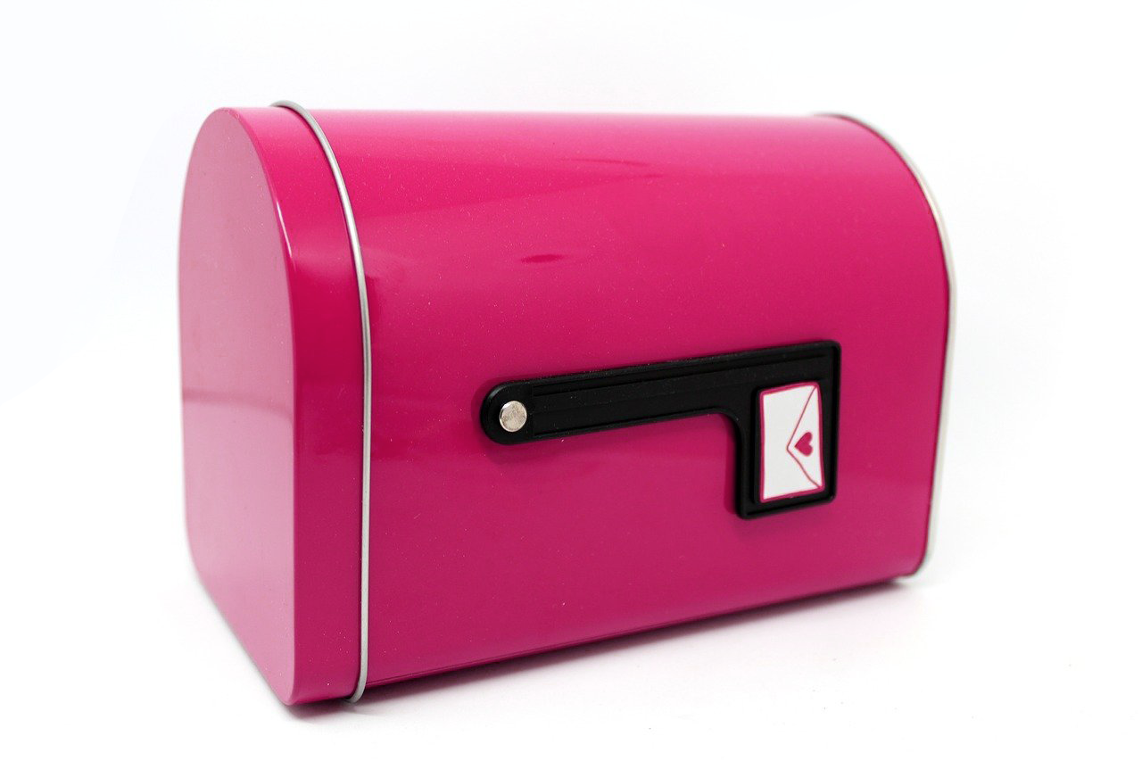 pink contact us digital marketer mailbox