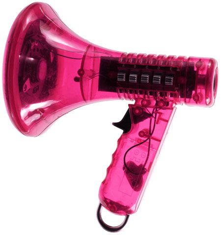 Pink Megaphone press