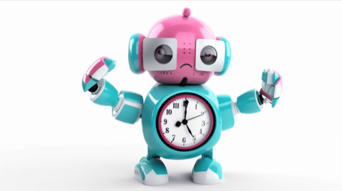 A Robot Clock Who’s Run out of Time