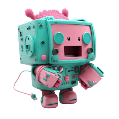 Certified AI Marketing Strategy & Execution Specialists for SizzleForce Marketing - cute robot
